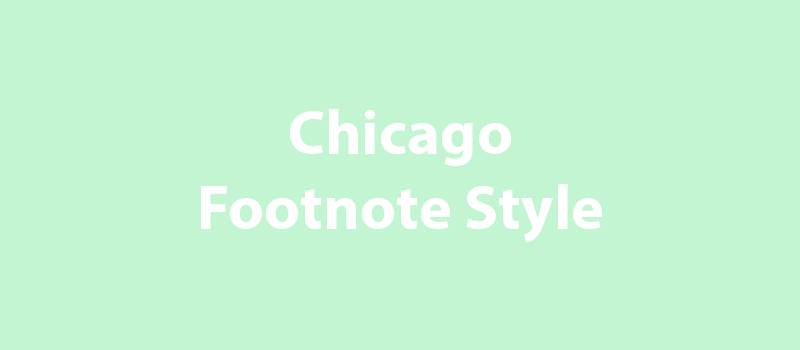 Chicago Footnote Style